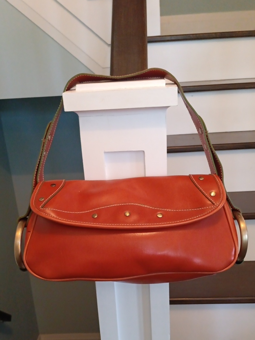 & Y2K Emilie M. Faux Leather Bag in Pumpkin Spice